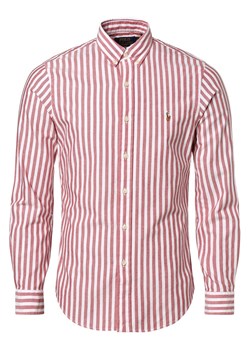 Polo Ralph Lauren Koszula męska Mężczyźni Slim Fit Bawełna czerwony w paski button down ze sklepu vangraaf w kategorii Koszule męskie - zdjęcie 157476798