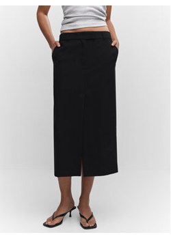 Mango Spódnica midi Frankita 47049204 Czarny Regular Fit ze sklepu MODIVO w kategorii Spódnice - zdjęcie 157482699