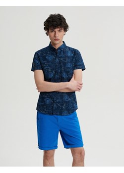 Koszula DRAW SH 233 Granat-Niebieski M ze sklepu Diverse w kategorii Koszule męskie - zdjęcie 157483145