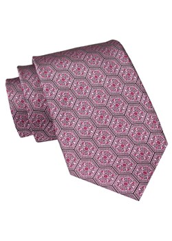 Męski Krawat Angelo di Monti - Jasny Róż, Regularny Wzór KRADM2027 ze sklepu JegoSzafa.pl w kategorii Krawaty - zdjęcie 157485978
