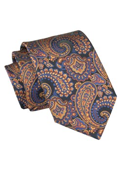 Męski Krawat Angelo di Monti - Paisley, Pomarańcz KRADM2050 ze sklepu JegoSzafa.pl w kategorii Krawaty - zdjęcie 157485996