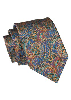 Męski Krawat Angelo di Monti - Wielokolorowy, Kwiaty KRADM2054 ze sklepu JegoSzafa.pl w kategorii Krawaty - zdjęcie 157486008