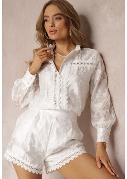 Biały 2-częściowy Komplet Koronkowy Jessita ze sklepu Renee odzież w kategorii Komplety i garnitury damskie - zdjęcie 157488899
