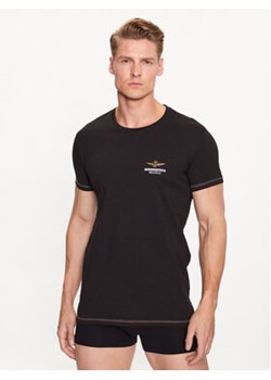 Aeronautica Militare T-Shirt AM1UTI003 Czarny Regular Fit ze sklepu MODIVO w kategorii Piżamy męskie - zdjęcie 157492937