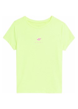 Koszulka dziewczęca 4FJSS23TFTSF157 4F ze sklepu SPORT-SHOP.pl w kategorii Bluzki dziewczęce - zdjęcie 157496359