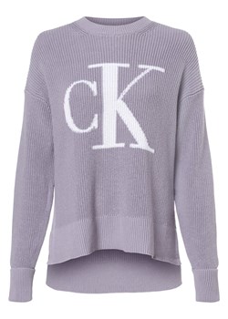 Calvin Klein Jeans Sweter damski Kobiety Bawełna bzowy jednolity ze sklepu vangraaf w kategorii Swetry damskie - zdjęcie 157502625