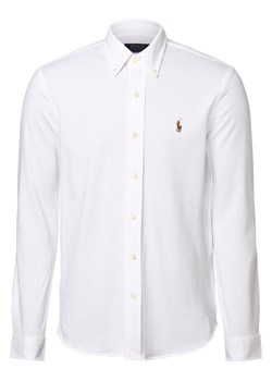 Polo Ralph Lauren Koszula męska Mężczyźni Regular Fit Bawełna biały wypukły wzór tkaniny button down ze sklepu vangraaf w kategorii Koszule męskie - zdjęcie 157502627