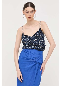 Morgan bluzka damska kolor niebieski wzorzysta ze sklepu ANSWEAR.com w kategorii Bluzki damskie - zdjęcie 157504829