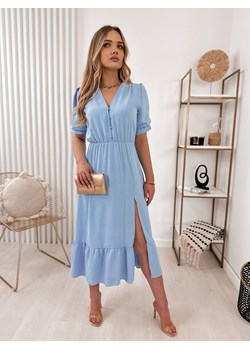 sukienka almira błękitna one size ze sklepu UBRA w kategorii Sukienki - zdjęcie 157505599
