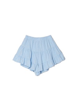 Cropp - Niebieskie spódnico-szorty - błękitny ze sklepu Cropp w kategorii Szorty - zdjęcie 157519516