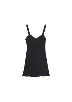 Cropp - Czarna sukienka na ramiączkach - czarny ze sklepu Cropp w kategorii Sukienki - zdjęcie 157529307