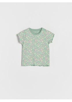 Reserved - T-shirt z nadrukiem - Zielony ze sklepu Reserved w kategorii Odzież dla niemowląt - zdjęcie 157529397