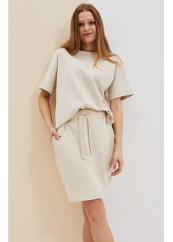 Bawełniana spódnica w kolorze beżowym 4015, Kolor beżowy, Rozmiar M, Moodo ze sklepu Primodo w kategorii Spódnice - zdjęcie 157533418