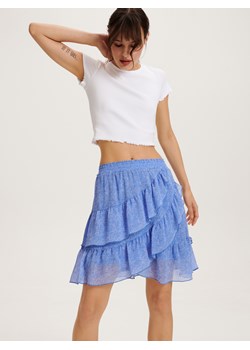 Reserved - Spódnica z falbanami - jasnoniebieski ze sklepu Reserved w kategorii Spódnice - zdjęcie 157541778