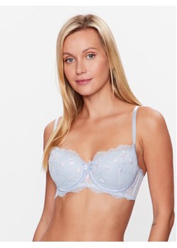 Hunkemöller Biustonosz z fiszbiną Olivia 202064 Niebieski ze sklepu MODIVO w kategorii Biustonosze - zdjęcie 157548645