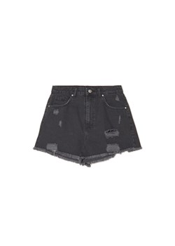 Cropp - Ciemnoszare szorty jeansowe - czarny ze sklepu Cropp w kategorii Szorty - zdjęcie 157552148