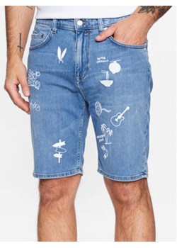 Baldessarini Szorty jeansowe B1 16908/000/1273 Niebieski Regular Fit ze sklepu MODIVO w kategorii Spodenki męskie - zdjęcie 157571089