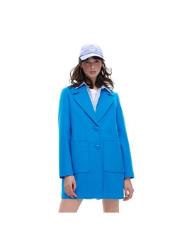 Cropp - Niebieski płaszcz - Turkusowy ze sklepu Cropp w kategorii Płaszcze damskie - zdjęcie 157571225