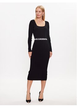 KARL LAGERFELD Sukienka codzienna 231W1358 Czarny Regular Fit ze sklepu MODIVO w kategorii Sukienki - zdjęcie 157572169