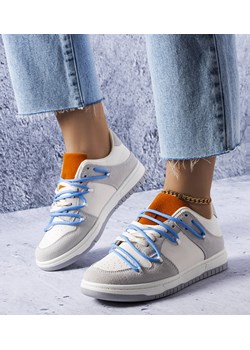 Szare sneakersy niebieskie sznurówki Aucoin ze sklepu gemre w kategorii Buty sportowe damskie - zdjęcie 157573515