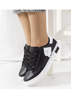 Czarne sneakersy damskie Frame ze sklepu gemre w kategorii Trampki damskie - zdjęcie 157573849