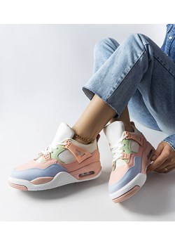 Różowe sneakersy z łączonych materiałów Malas ze sklepu gemre w kategorii Buty sportowe damskie - zdjęcie 157574545