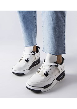 Białe sneakersy z łączonych materiałów Malas ze sklepu gemre w kategorii Buty sportowe damskie - zdjęcie 157576935
