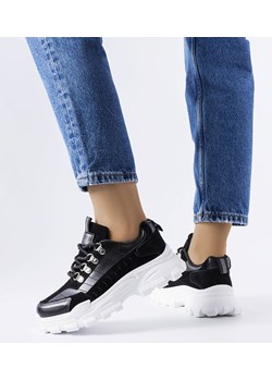 Czarne masywne sneakersy Éléonore ze sklepu gemre w kategorii Buty sportowe damskie - zdjęcie 157577385
