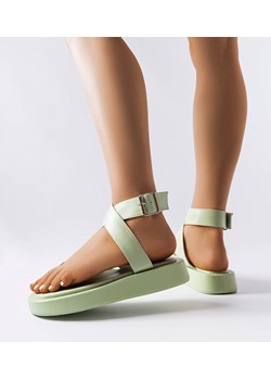 Zielone sandały na platformie Beauchamp ze sklepu gemre w kategorii Sandały damskie - zdjęcie 157578788