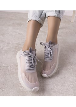 Szare transparentne sneakersy sportowe Alicante ze sklepu gemre w kategorii Buty sportowe damskie - zdjęcie 157582527