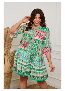 Plus Size Company Sukienka &quot;Suli&quot; w kolorze zielonym ze sklepu Limango Polska w kategorii Sukienki - zdjęcie 157590217