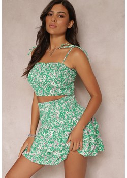 Zielony 2-częściowy Komplet z Topem i Spódnicą Mathieu ze sklepu Renee odzież w kategorii Komplety i garnitury damskie - zdjęcie 157593127