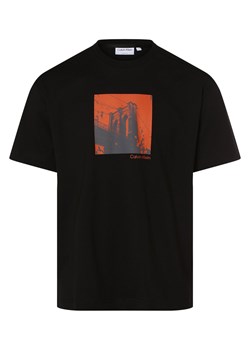 Calvin Klein T-shirt męski Mężczyźni Bawełna czarny nadruk ze sklepu vangraaf w kategorii T-shirty męskie - zdjęcie 157595846