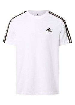 adidas Sportswear T-shirt męski Mężczyźni Bawełna biały jednolity ze sklepu vangraaf w kategorii T-shirty męskie - zdjęcie 157595848