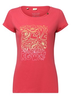 Ragwear T-shirt damski Kobiety Bawełna malinowy nadruk ze sklepu vangraaf w kategorii Bluzki damskie - zdjęcie 157595887