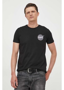 Alpha Industries t-shirt bawełniany kolor czarny z nadrukiem ze sklepu ANSWEAR.com w kategorii T-shirty męskie - zdjęcie 157596816