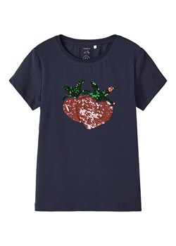 name it Koszulka w kolorze granatowym ze sklepu Limango Polska w kategorii Bluzki dziewczęce - zdjęcie 157598746