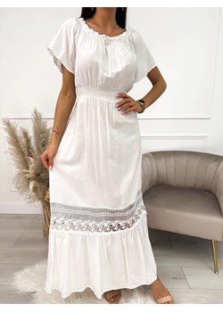 Kremowa Sukienka Hiszpanka z Haftem ze sklepu ModnaKiecka.pl w kategorii Sukienki - zdjęcie 157599925