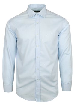 Koszula Wólczanka - Błękitna z Mankietem na Spinki - Regular KSDWKOWWLCNve7573SPINKArg ze sklepu JegoSzafa.pl w kategorii Koszule męskie - zdjęcie 157602589