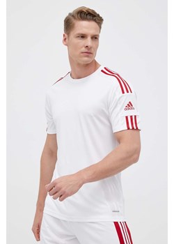 adidas Performance t-shirt treningowy Squadra 21 kolor biały z aplikacją GN5725 ze sklepu ANSWEAR.com w kategorii T-shirty męskie - zdjęcie 157608219