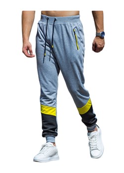 Spodnie męskie joggery szare Recea ze sklepu Recea.pl w kategorii Spodnie męskie - zdjęcie 157610577