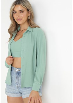 Zielona Koszula z Topem na Ramiączkach Mianitta ze sklepu Born2be Odzież w kategorii Koszule damskie - zdjęcie 157612129