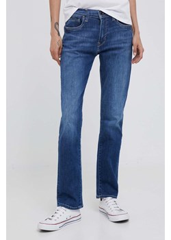 Pepe Jeans jeansy damskie kolor niebieski ze sklepu ANSWEAR.com w kategorii Jeansy damskie - zdjęcie 157616085