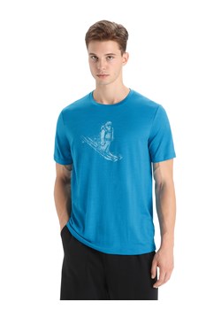 Koszulka Męska Icebreaker Men Tech Lite II SS Tee Skiing Yeti T-Shirt ze sklepu a4a.pl w kategorii T-shirty męskie - zdjęcie 157618177