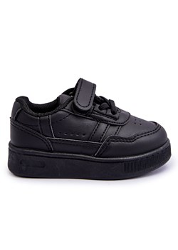 FR1 Klasyczne Dziecięce Buty Sportowe Czarne Marlin ze sklepu ButyModne.pl w kategorii Buciki niemowlęce - zdjęcie 157618778