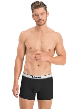 Levis 2-pack bawełnianych bokserek męskich 100001150, Kolor czarny melanż, Rozmiar S, Levis ze sklepu Primodo w kategorii Majtki męskie - zdjęcie 157620187