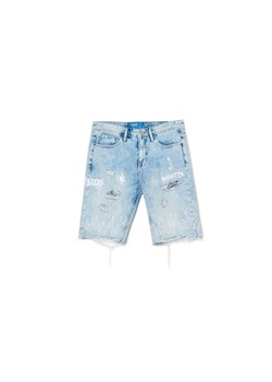Cropp - Szorty jeansowe comfort - niebieski ze sklepu Cropp w kategorii Spodenki męskie - zdjęcie 157623418