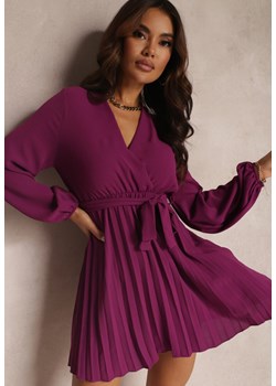 Fioletowa Sukienka Laeroinne ze sklepu Renee odzież w kategorii Sukienki - zdjęcie 157628825