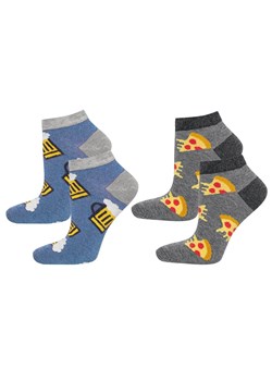Zestaw 2x Stopki męskie kolorowe SOXO GOOD STUFF prezent Pizza ze sklepu Sklep SOXO w kategorii Skarpetki męskie - zdjęcie 157633917