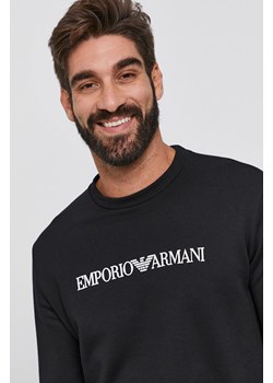 Emporio Armani bluza męska kolor czarny 8N1MR6 1JRIZ ze sklepu ANSWEAR.com w kategorii Bluzy damskie - zdjęcie 157635287